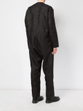 collarless zipped jumpsuit