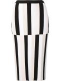 striped pencil skirt