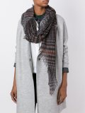tweed print scarf 