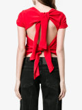 double bow short-sleeve top