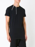 zip collar T-shirt 