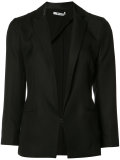 shrunken draped blazer