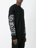 goth tattoo print sweatshirt