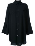 'Georgette' slashed cuff shirt
