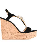 embellished wedge sandals 