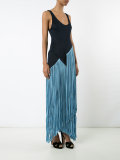 fringed long dress
