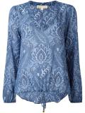 printed peasant blouse 