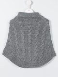 cable knit poncho