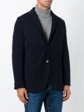 buttoned knit blazer