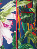 printed wide leg suit 