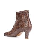 snakeskin effect ankle boots