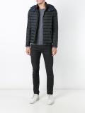 zipped detachable hood jacket