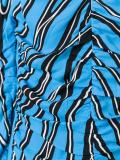 Trellis print midi dress