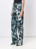 floral print straight trousers