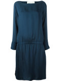 pleated trim dress 