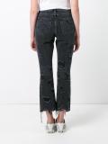 distressed cropped jeans