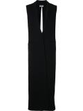 long slit back vest 