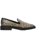 glitter embellished loafers