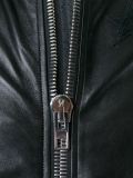 leather bomber jacket