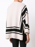 flared striped sweater