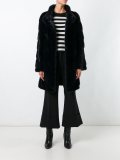 ribbed button down coat