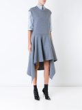 asymmetric double faced dress