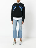 birds embroidery jumper