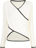 crossover knitted top