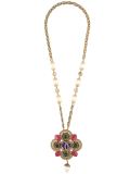 gripoix pearl filigree necklace
