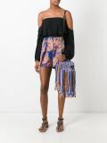fringed trim cross body bag