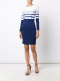 shibori print knit dress