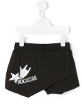 Rockstar print wrap shorts