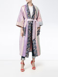 printed panel robe