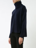 ribbed roll neck jumper