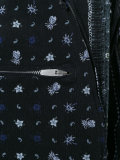 aloha scarf print military jacket