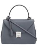 flap closure tote bag