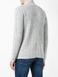 double-breasted ribbed cardigan