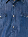 chest pocket denim shirt