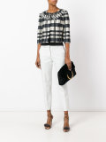 checked cropped jacket 