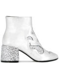 glitter ankle boots