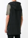 sleeveless hooded jacket