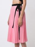 'Pleated Wrap' skirt