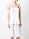 scalloped tiered dress