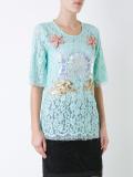 'King Neptune' lace T-shirt