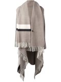 sleeveless fringed poncho