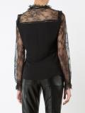 sheer longsleeves blouse