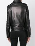 piercing detail biker jacket