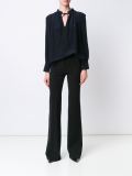 drawstring neck detail blouse