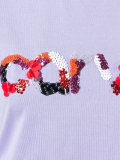 sequins logo T-shirt 