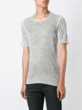 faded effect fitted T-shirt